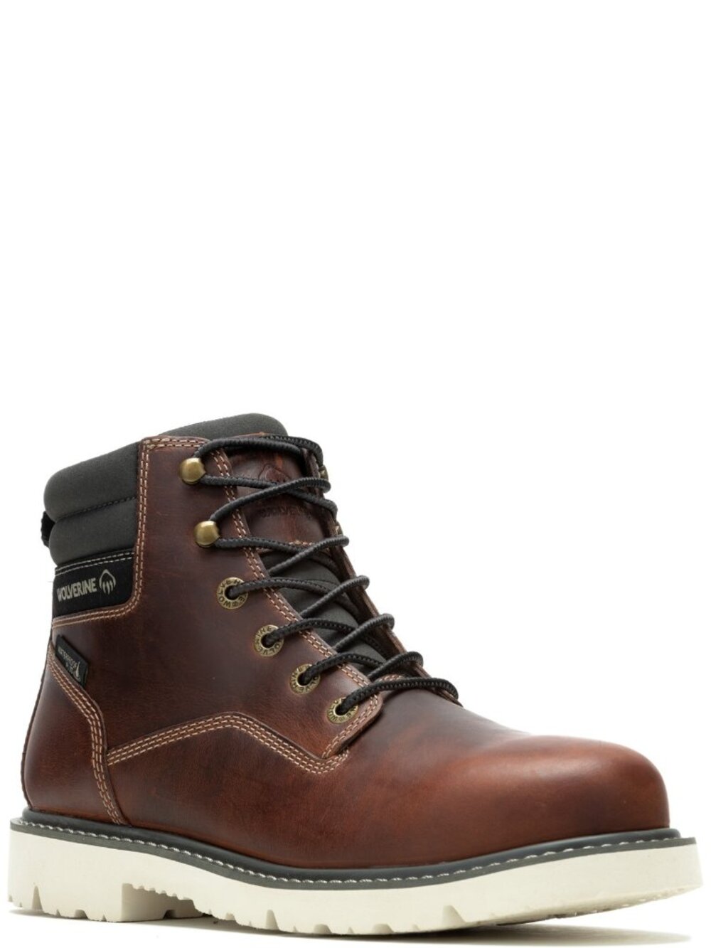 Wolverine Revival Waterproof 6" Brown Wide Work & Safety Boots Size 13M